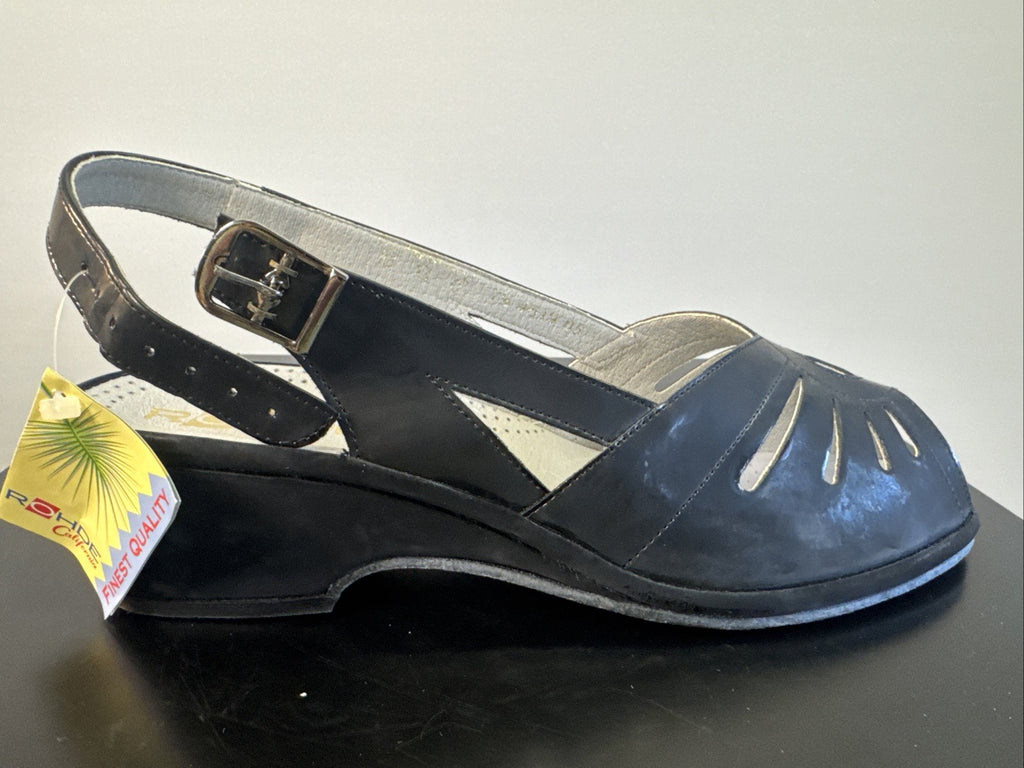 Rohde Sandale Gr. 41 Leder Schwarz