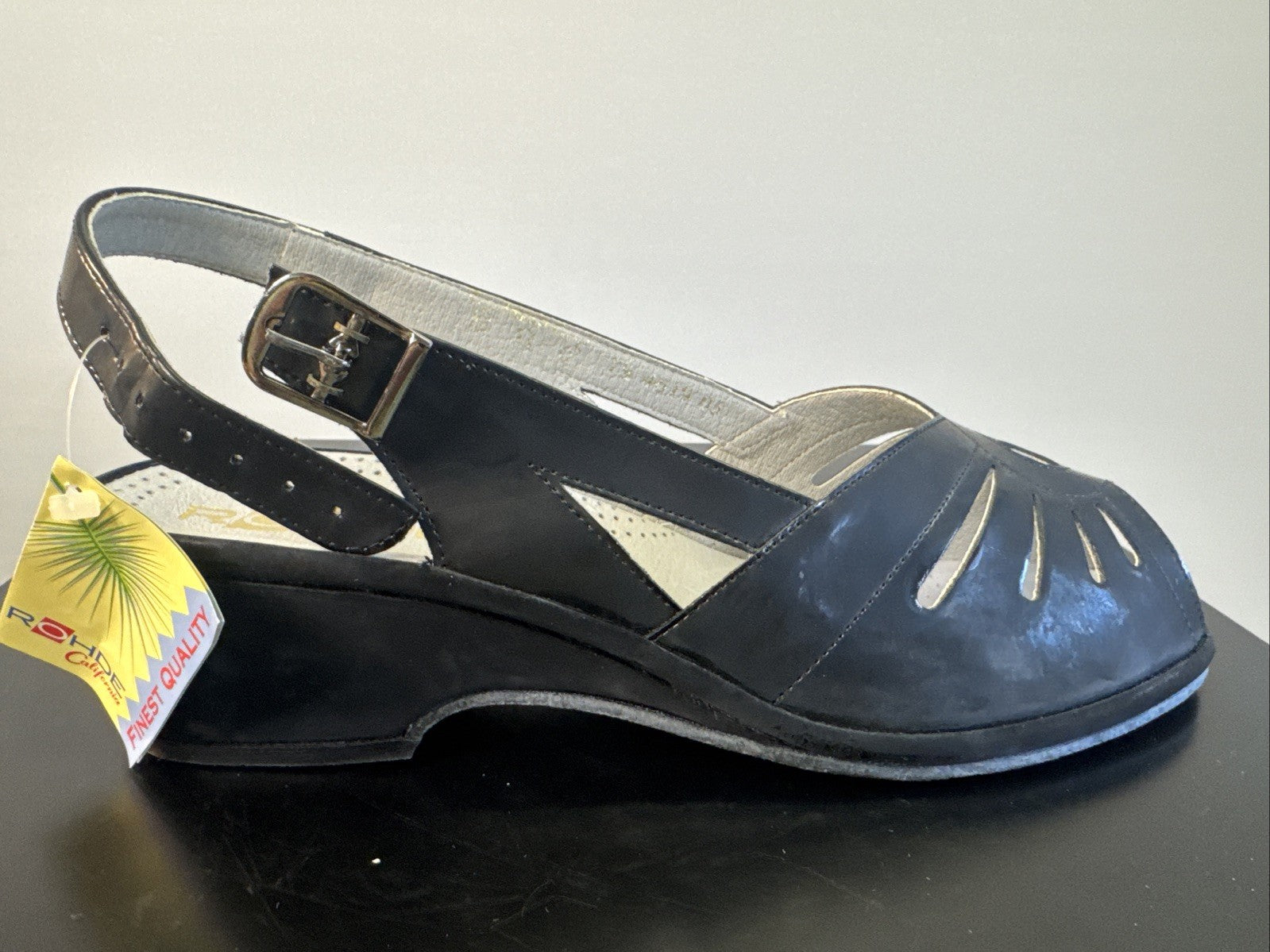 Rohde Sandale Gr. 41 Leder Schwarz