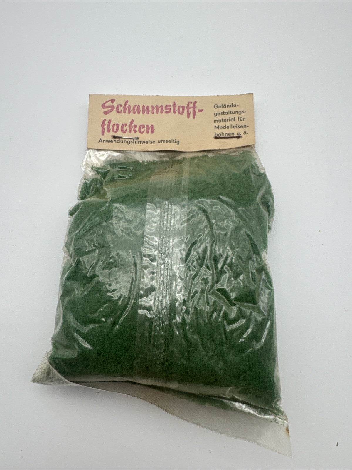 Ostalgie / Vintage Modellbau / Modellbahn Schaumstoff-Flocken