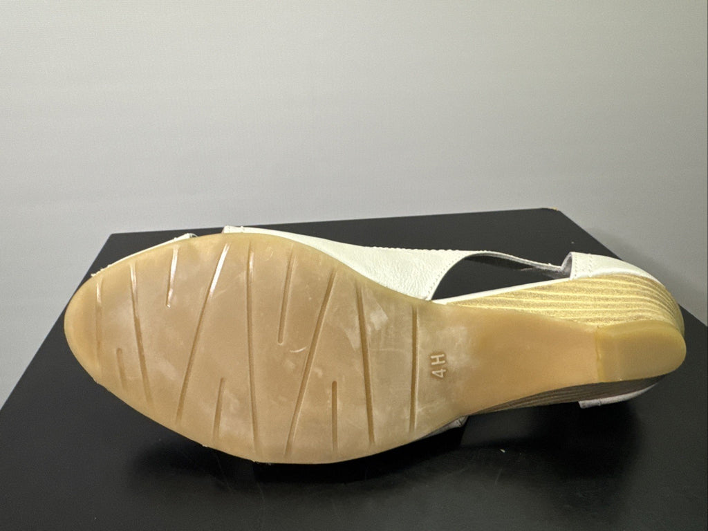 Jana Pumps Gr. 4 Leder Weiß 