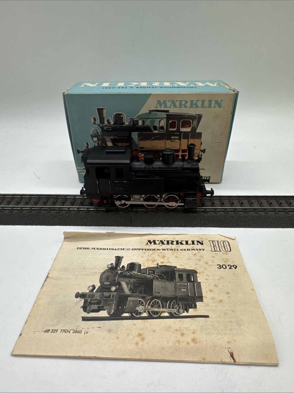 Märklin H0 3029 Tenderlokomotive Werkslok Wechselstrom Analog #552