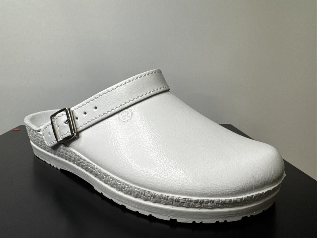 Rohde Herren Pantolette Gr. 40 Weiß Pantoffel 1518
