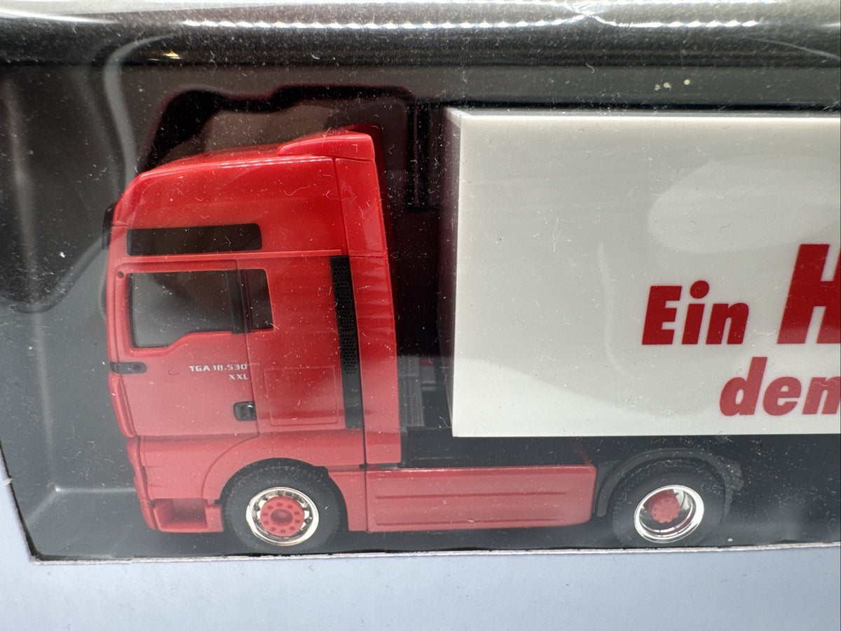 1/87 Herpa MAN TGA XXL Würth Koffer Sattelzug Neuwertig