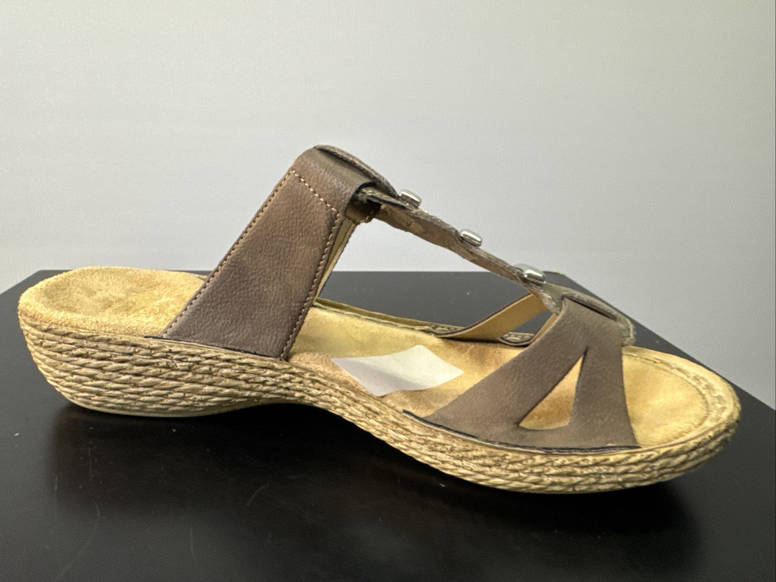 Rieker Sandale Gr. 36 Leder Slip On