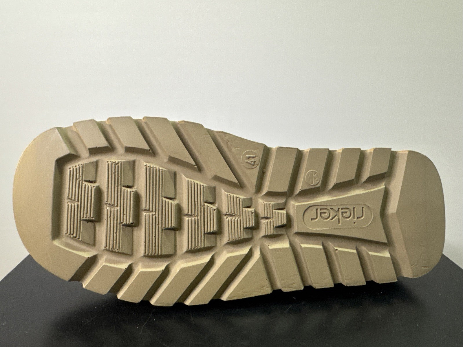 Rieker Herrenschuh Gr. 41 Braun Leder Halbschuh 