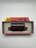 Piko gedeckter Güterwagen Braun Spur N DR Tonnendach 5/4126-010