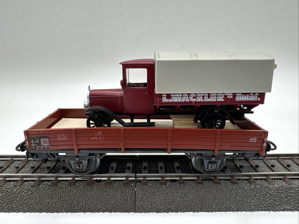 Märklin 4503 H0 Niederbordwagen 464 637 Mit Ladung Märklin 84793 DB #406