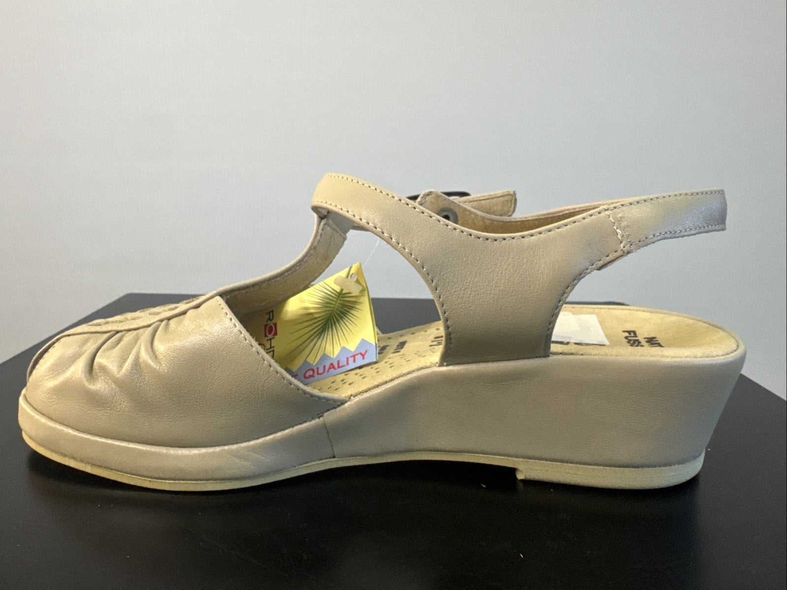 Rohde Sandalette Gr. 4 Damen Beige Leder
