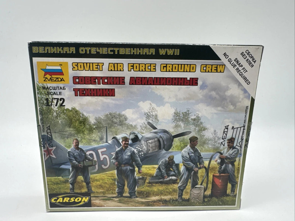 Zvezda 6187 - 1/72 Wargame Addon Soviet Airforce Ground Crew  - Neu