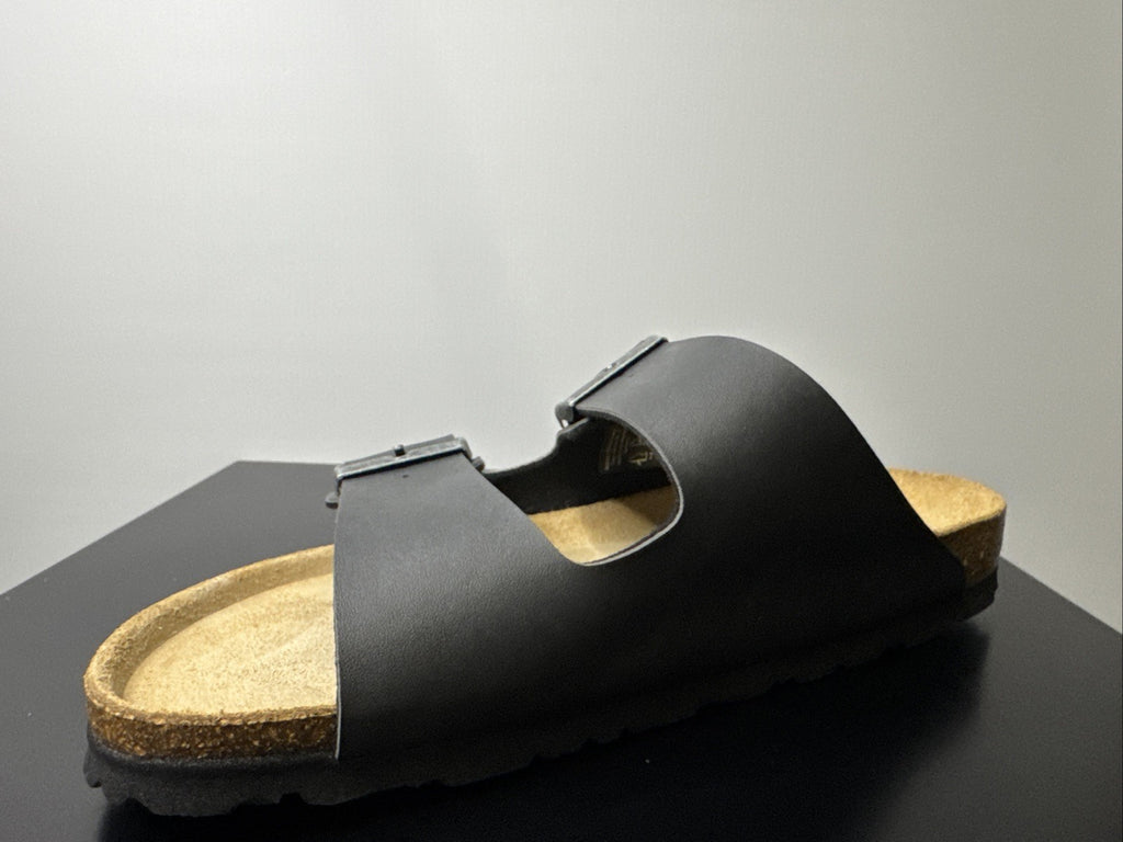Rohde Herren Pantoletten Gr. 40 Leder Clogs Anthrazit 5920