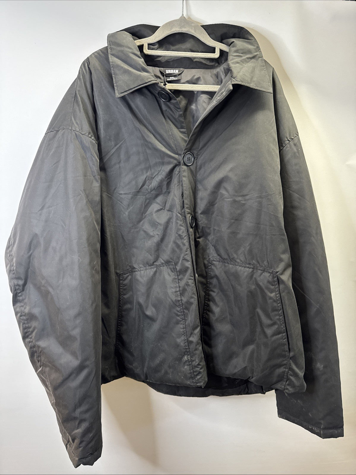 Urban Classic Herrenjacke Gr. 3 XL Schwarz Knopf