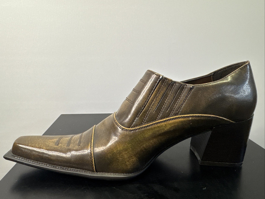 Simona Stiefelette Gr. 41 Leder Damen Absatzschuh 