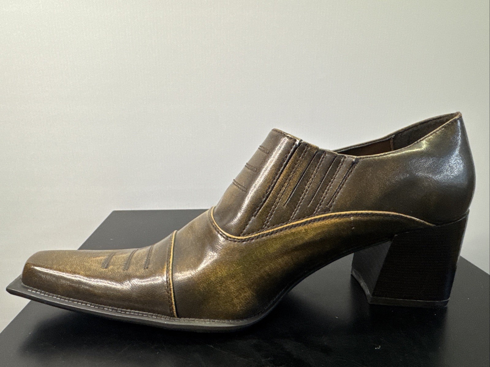 Simona Stiefelette Gr. 41 Leder Damen Absatzschuh 