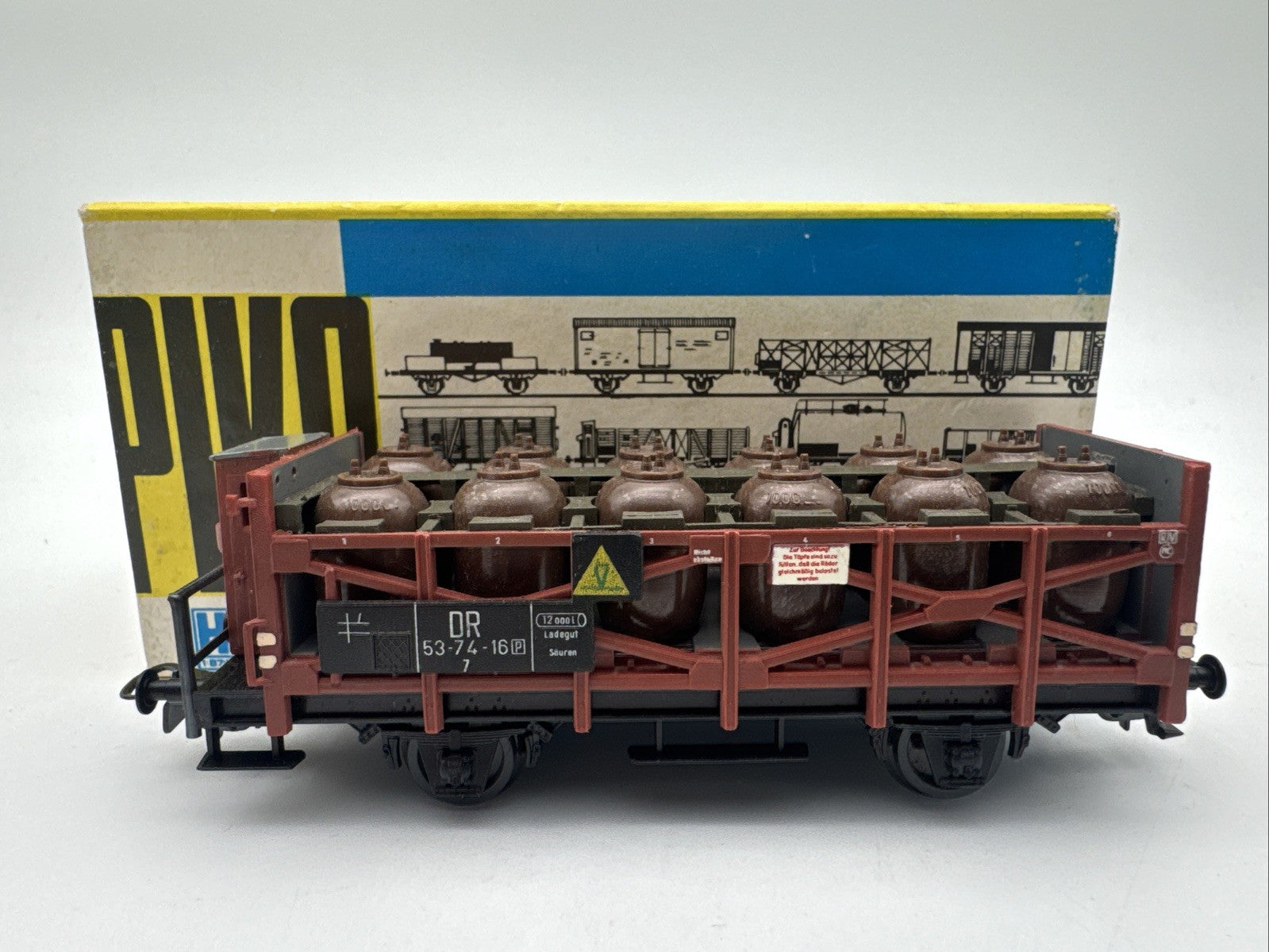 Piko H0 Topfwagen 5/6454/010Säuretopfwagen Güterwagen Güterwagon DR Bremserhaus