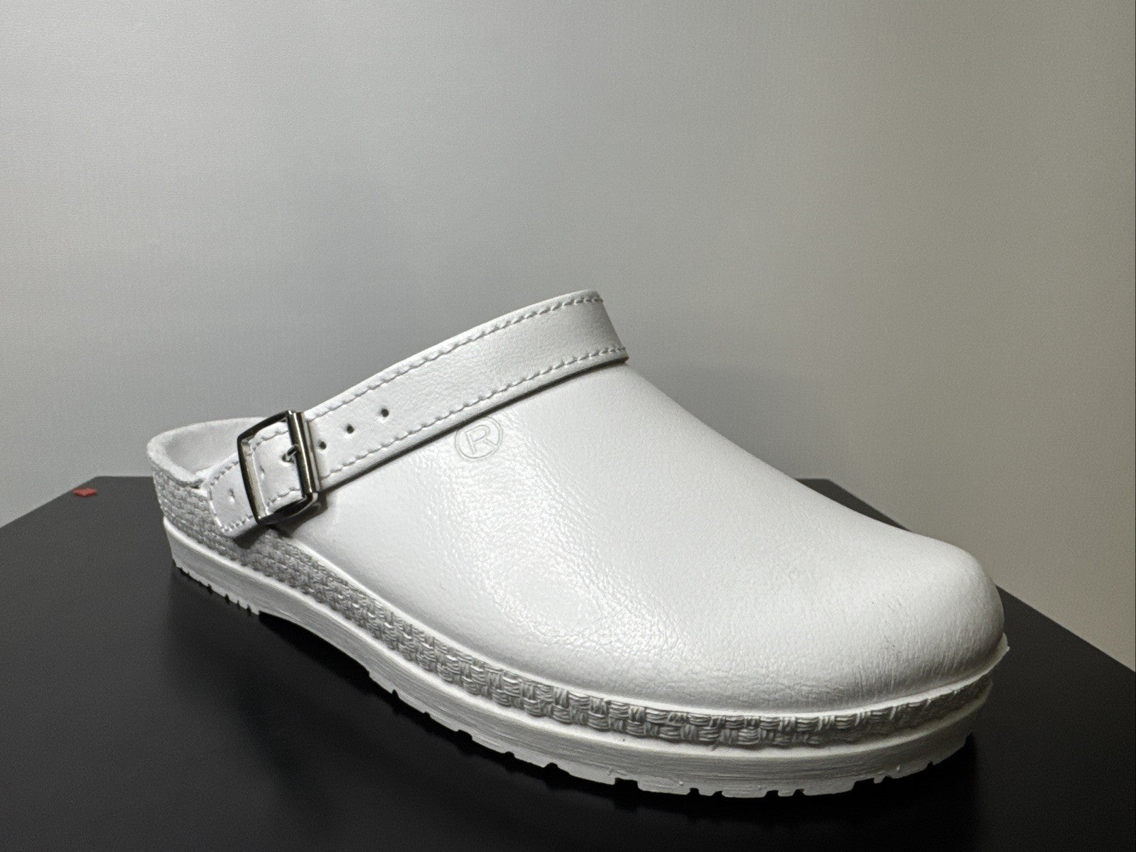 Rohde Herren Pantolette Gr. 44 Weiß Pantoffel 1518