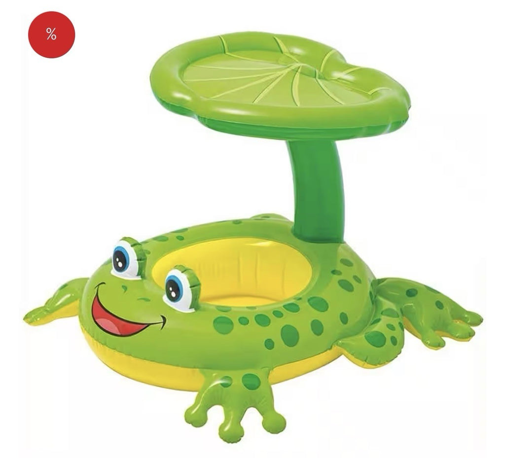 Aufblasbare Schwimmfigur Baby Schwimmsitz Babysitz Frosch Babyboot