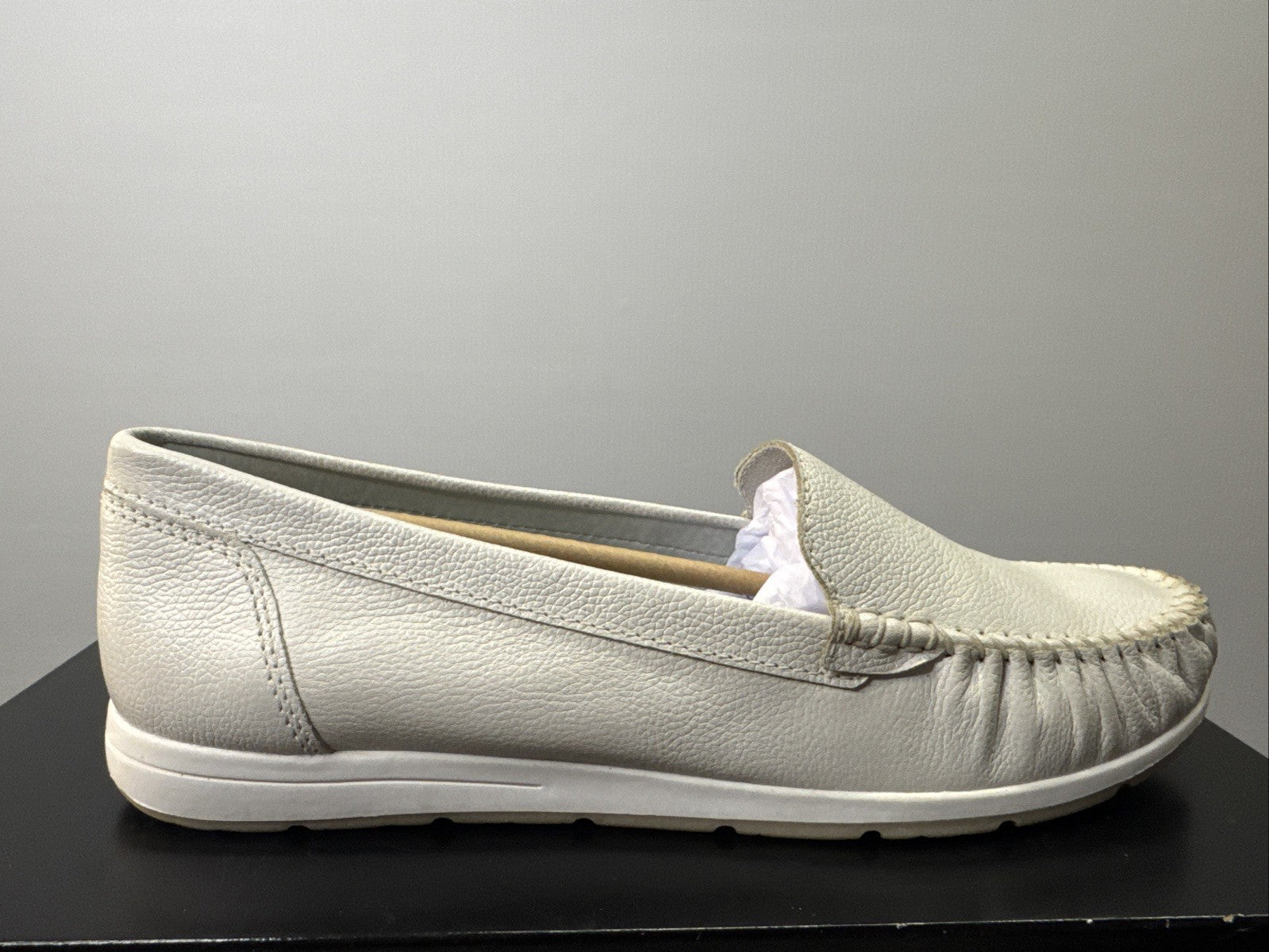 Marco Tozzi Halbschuh Damen Slipper feste Schuhe Gr. EU 41 Leder Weiß