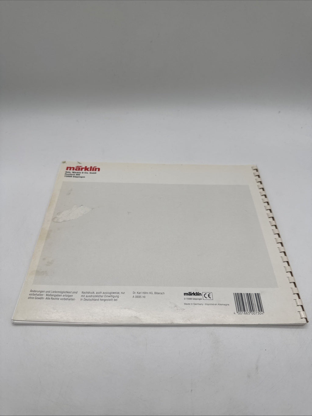 H0 Märklin 0730 Handbuch Service-Ratgeber Modelleisenbahn gebraucht