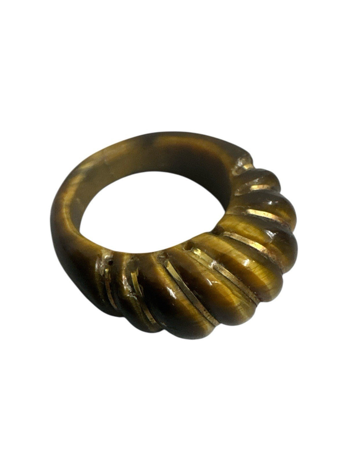 Vintage Ring Tigerauge Gold 