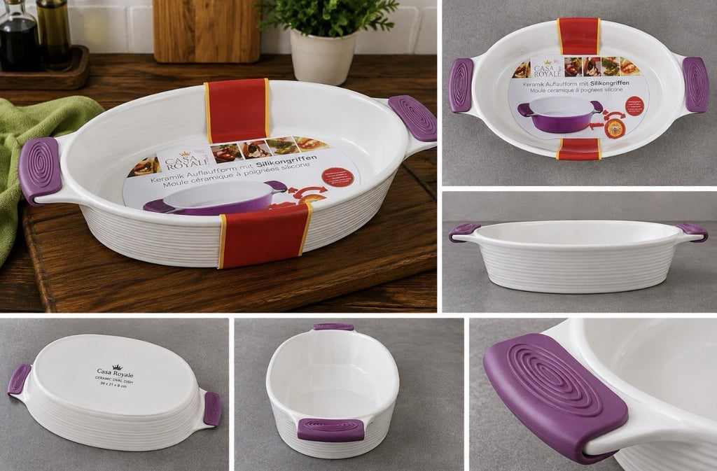 Casa Royale Keramik Auflaufform Oval 39 × 21 × 8 cm