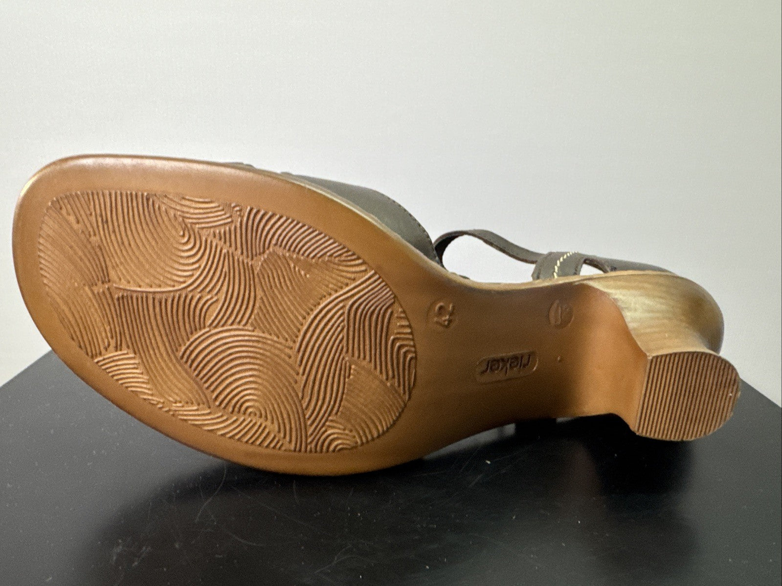 Rieker Sandalette Gr. 42 Leder Braun
