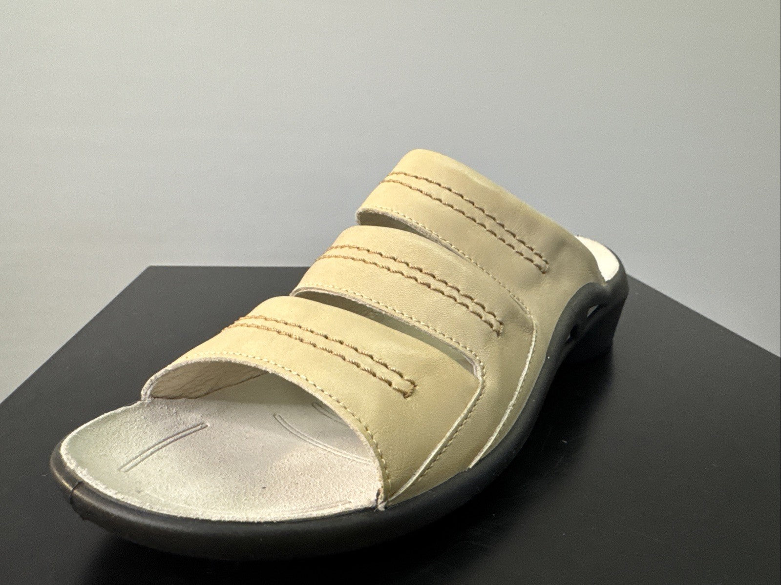 Romika Slipper Herren Gr. 42 Leder Beige 