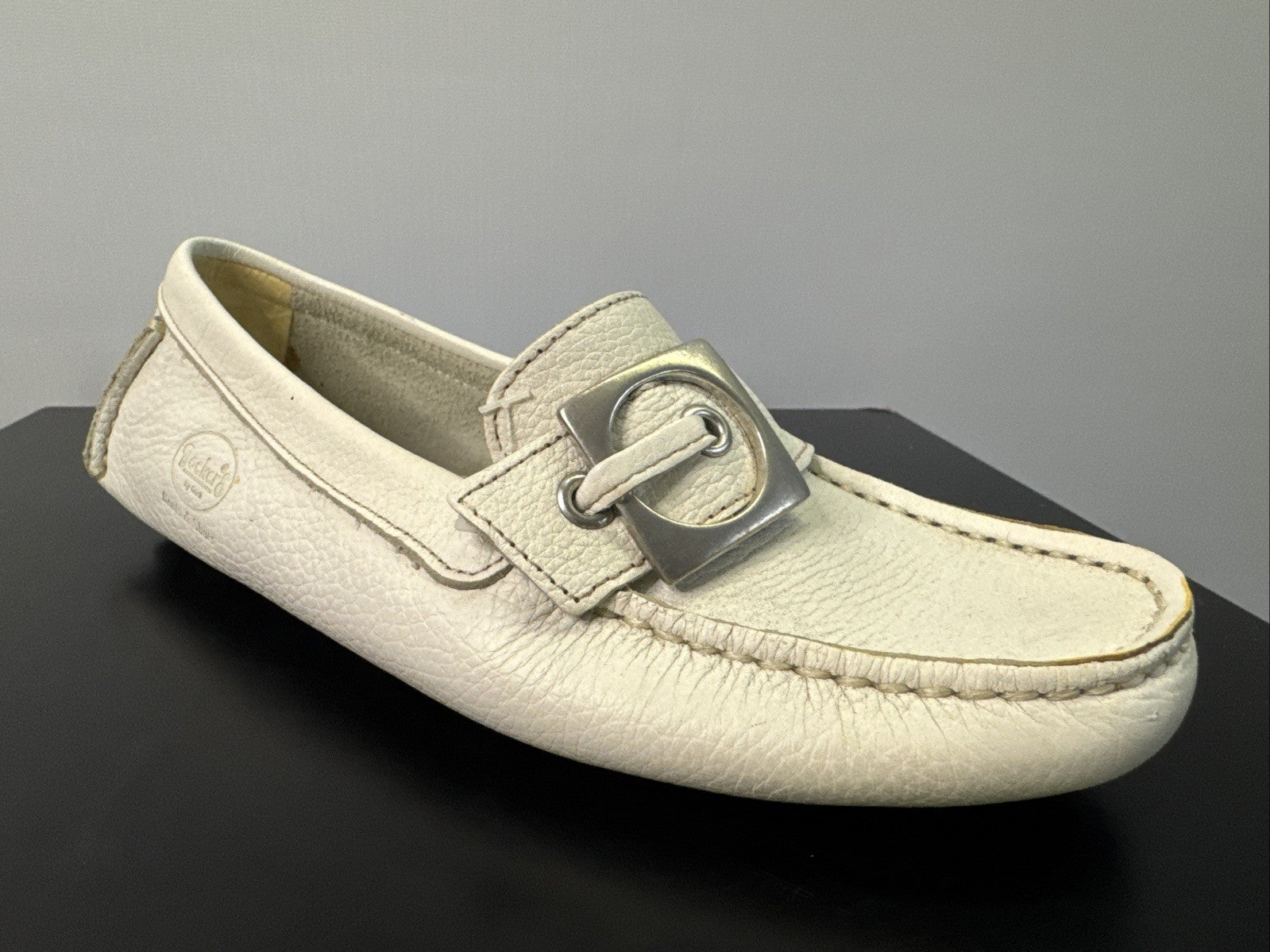 Dockers Slipper Gr. 36 Weiß Leder  