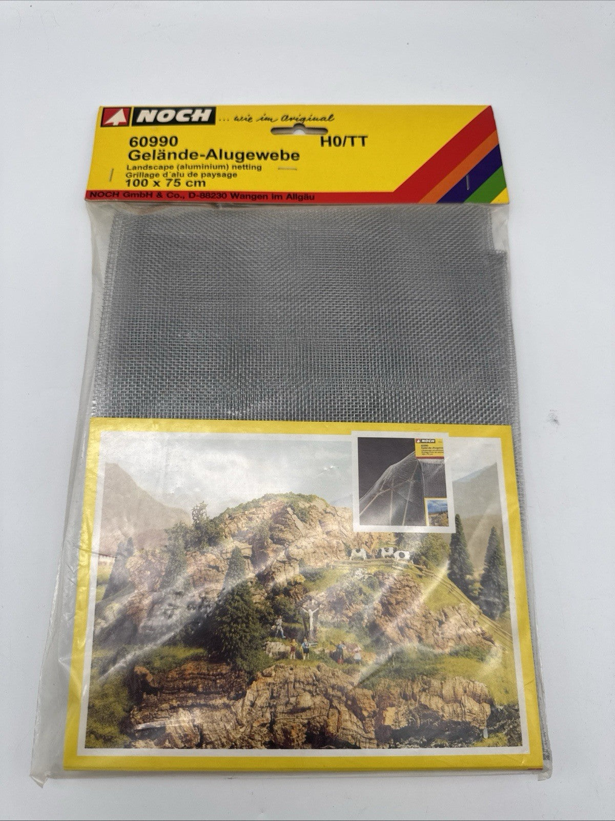 Noch HO- 60990, Gelände Alugewebe XL, (24,65 €* / 1 qm) , 100x75 cm, im Beutel