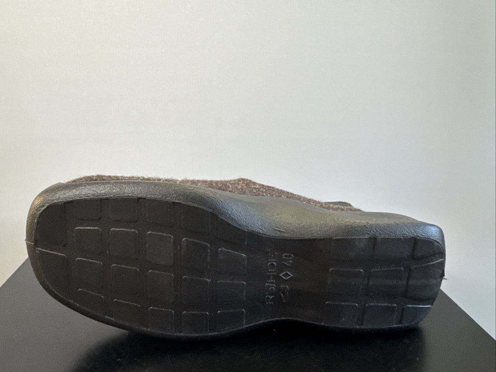 Rohde Herren Filz Pantolette Gr. 40 Mocca Pantoffel Weite G 2731