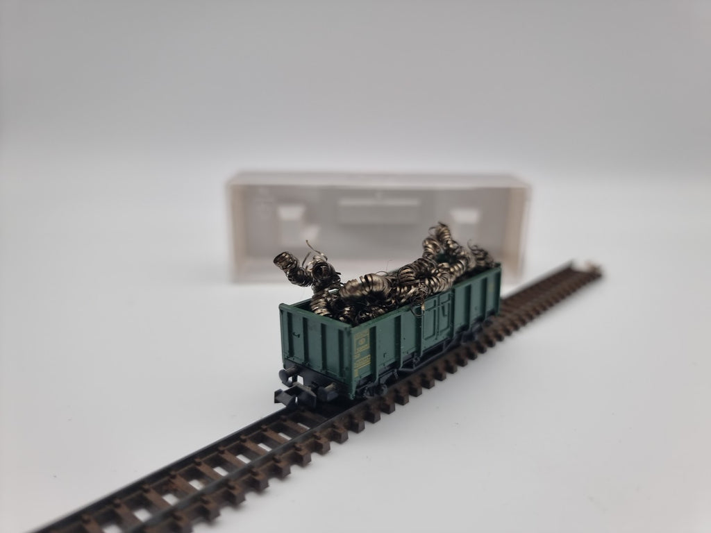 Fleischmann 8205 DB Offener Güterwagen Grün Spur N -beladen- In OVP