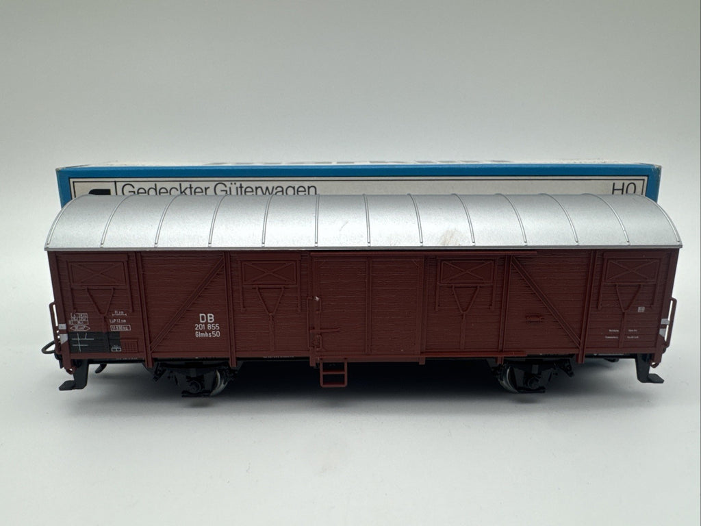 Märklin H0 4700 gedeckter Güterwagen 201 855 Glhms50 braun DB 1:87 OVP