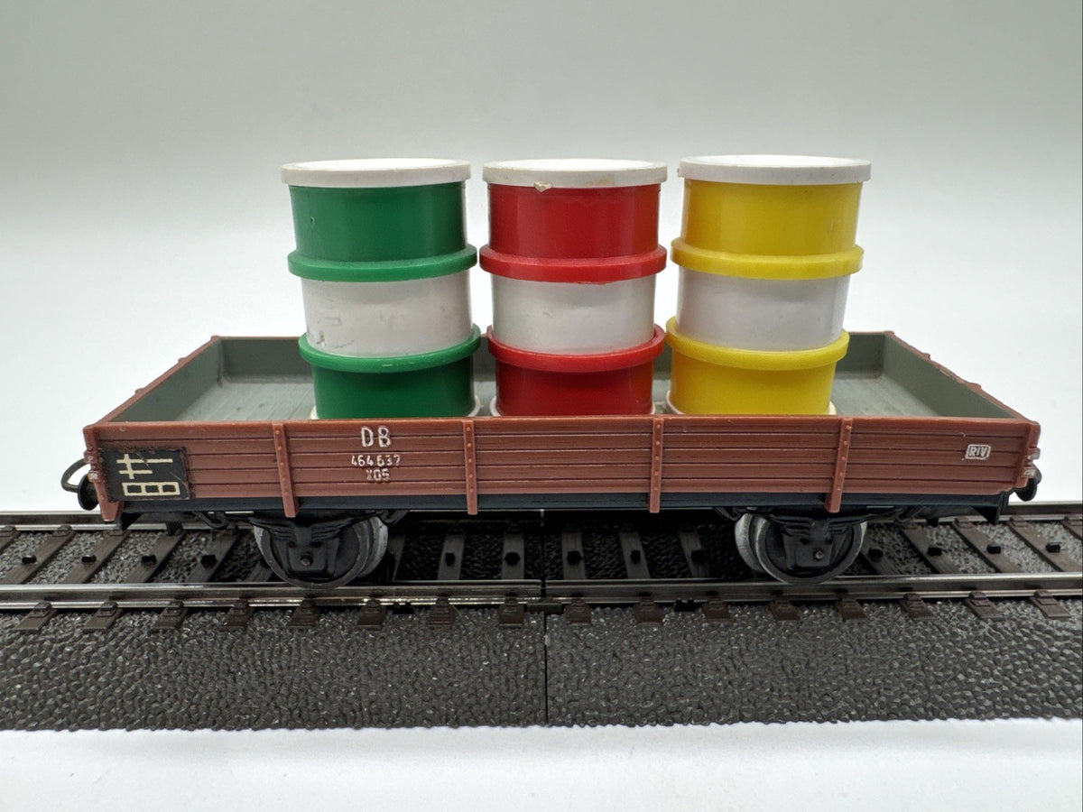 Märklin 4503 H0 Niederbordwagen 464 637 Mit Ladung DB #496