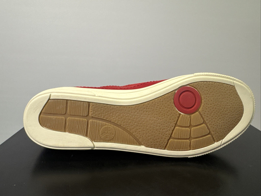 Jana Sneaker Gr. 37,5 Leder Rot Damen 