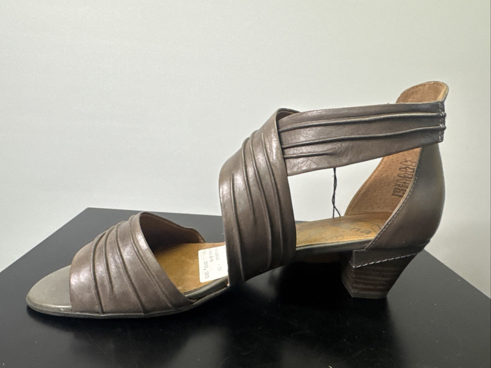 Jana Sandalette  Gr. 6,5 Leder Braun Damen Absatzschuh