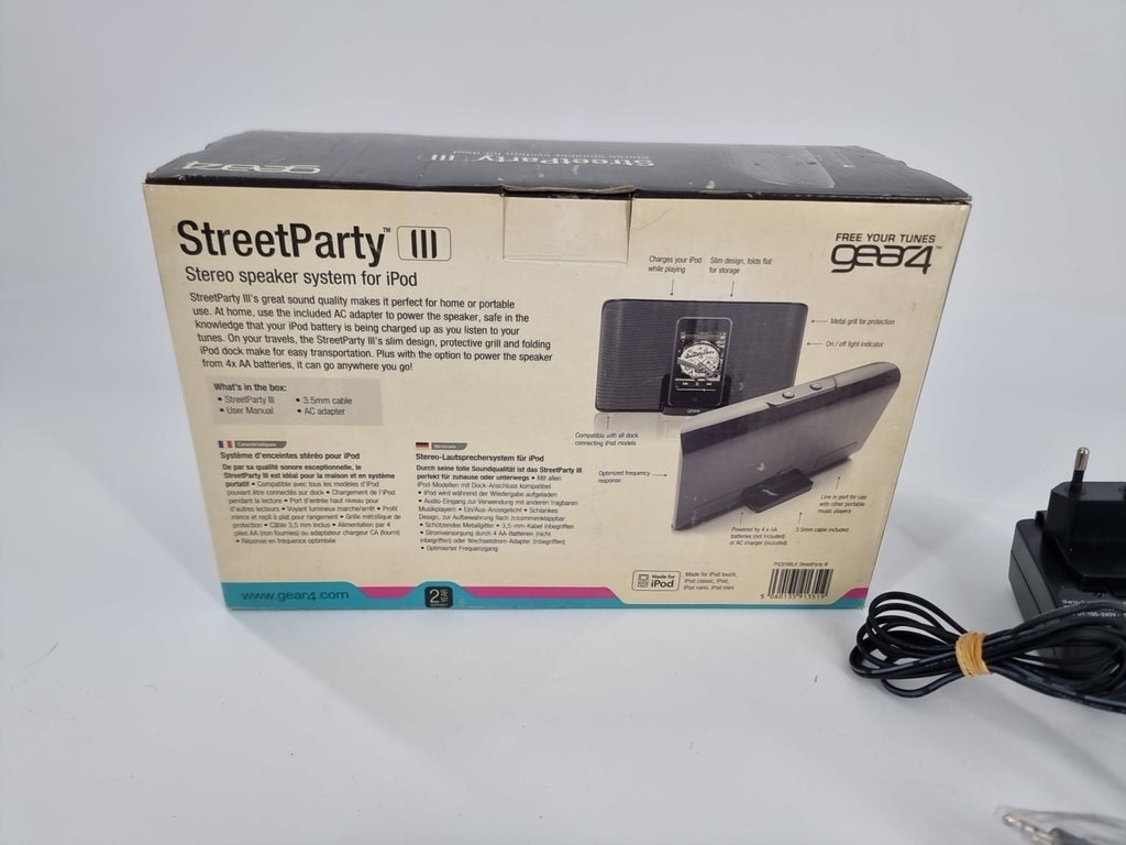 GEAR 4 STREET PARTY 3 / iPod Stereo Lautsprechersystem