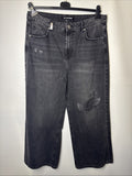 2Y Studios Diala Wide Baggy Jeans Gr. 31 Grau Damen