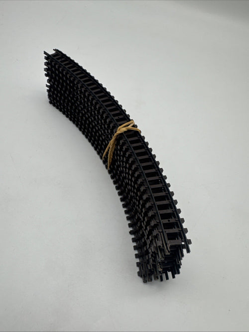 Arnold Spur N, 0142, 10Stk gebogenes Gleis, R222 45° braun.