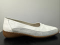 Ara Damenschuh Gr. 8 Halbschuh Weiß Leder Slip On