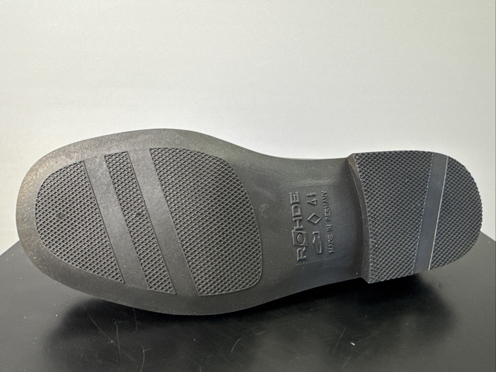 Rodhe Halbschuh Damen Gr. 4,5 Blau Leder