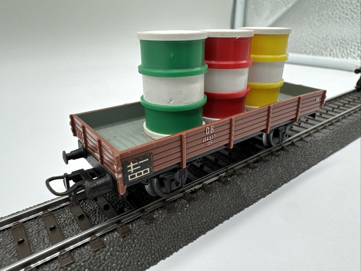 Märklin 4503 H0 Niederbordwagen 464 637 Mit Ladung DB #496