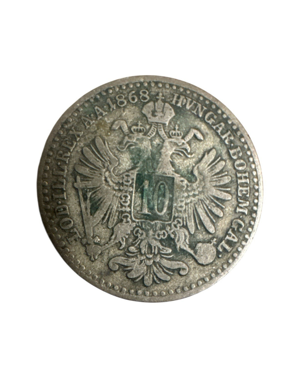 Österreich, Franz Joseph I, 10 Kreuzer, 1868, Vienna, Billon, SS