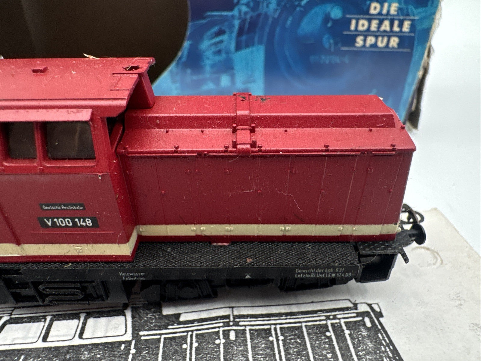Tillig TT 04597 Diesellok BR V 100 148 DR Gleichstrom