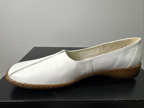 Ara Slipper Gr. 8 Damen Weiß Leder 