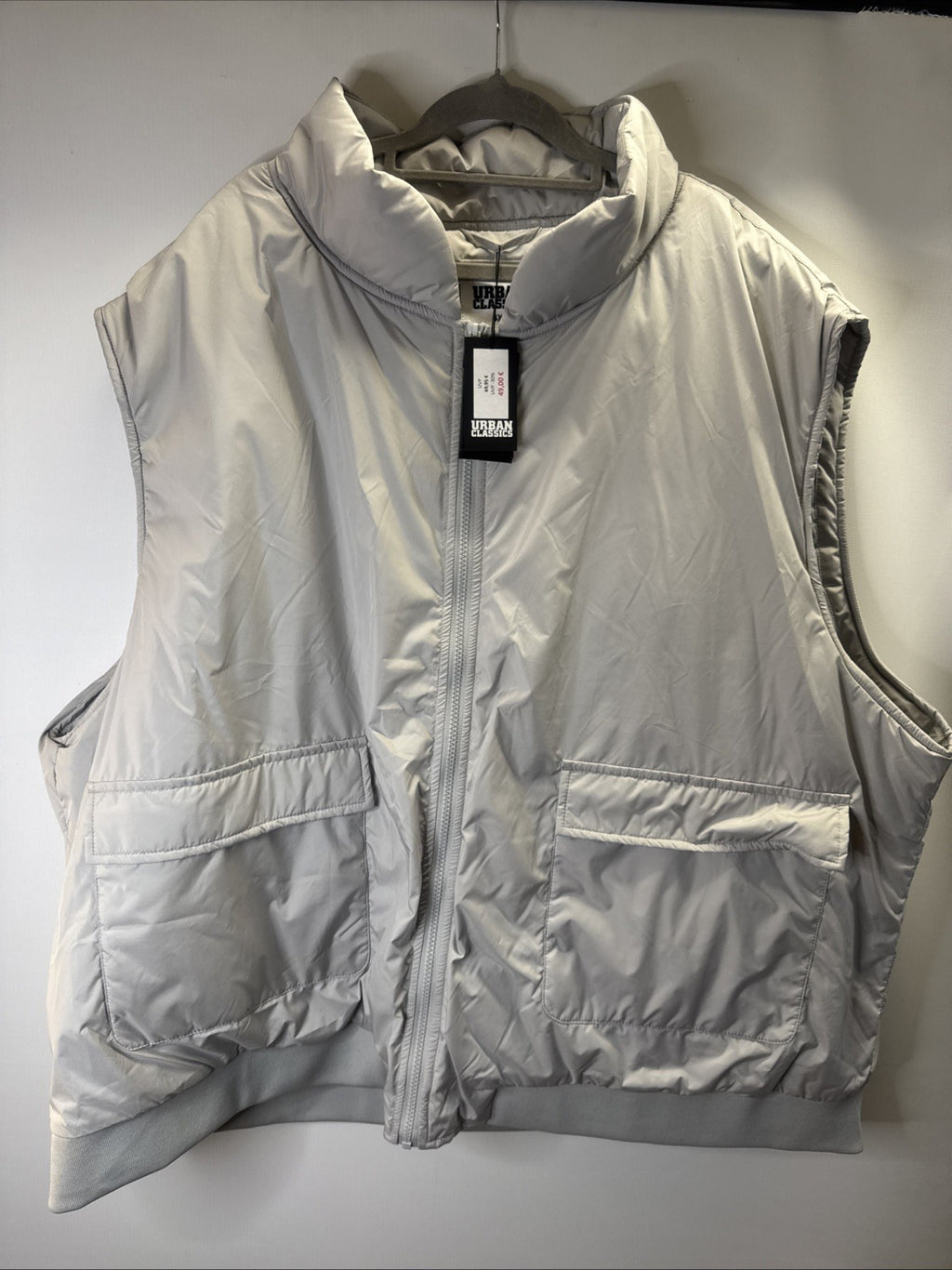 Herrenweste Urban Classics Gr. 4XL Grau TB5903