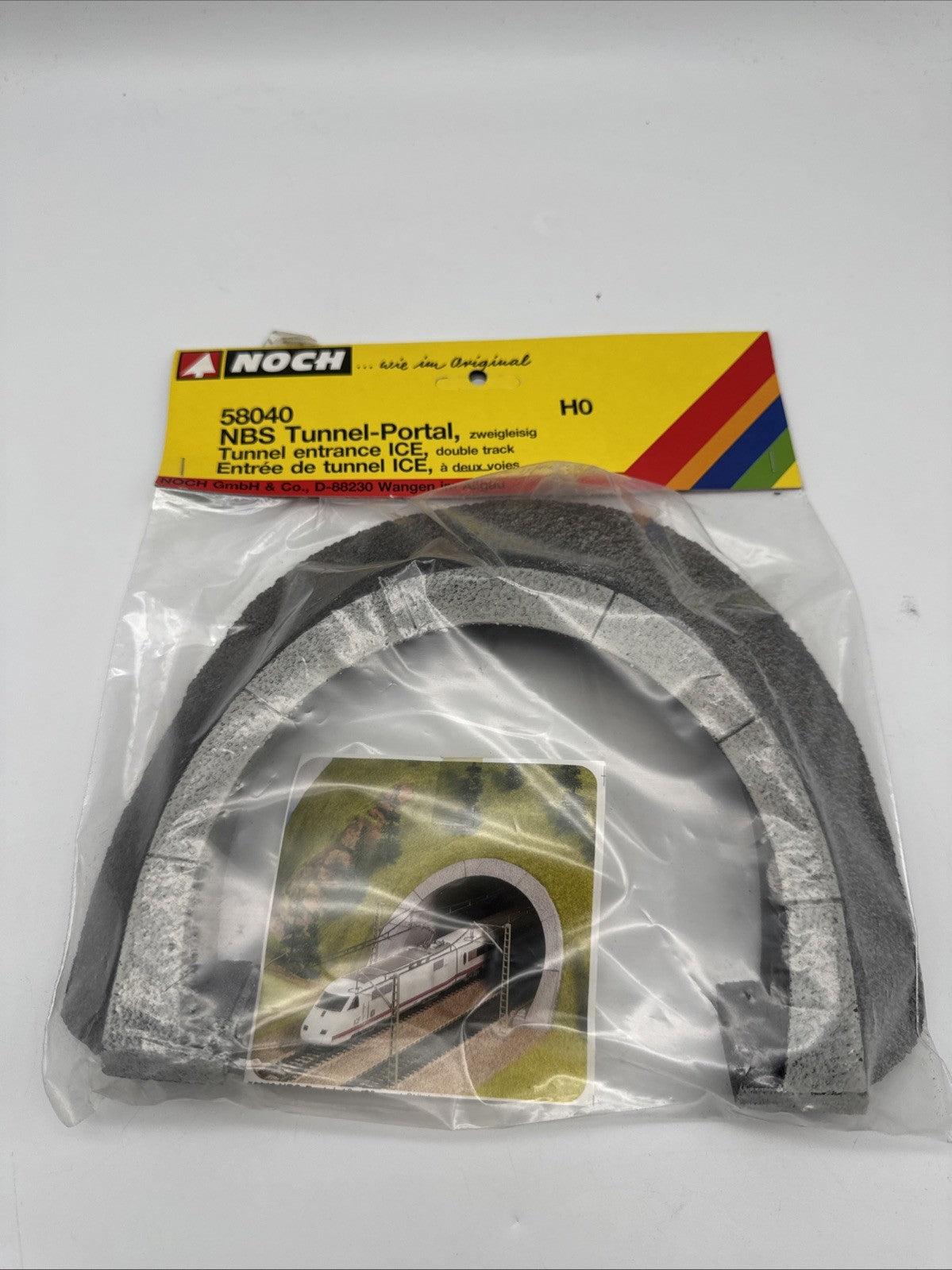 NOCH 58040 Spur H0 ICE Tunnel-Portal, 18 x 23 cm