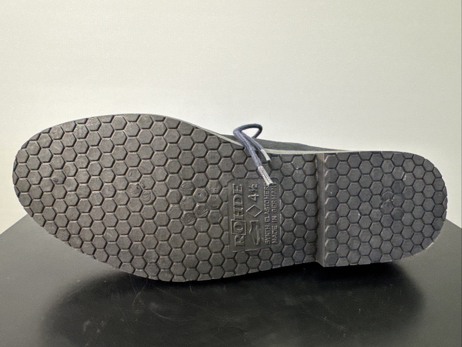 Rodhe Halbschuh Damen Gr. 4,5 Blau Leder