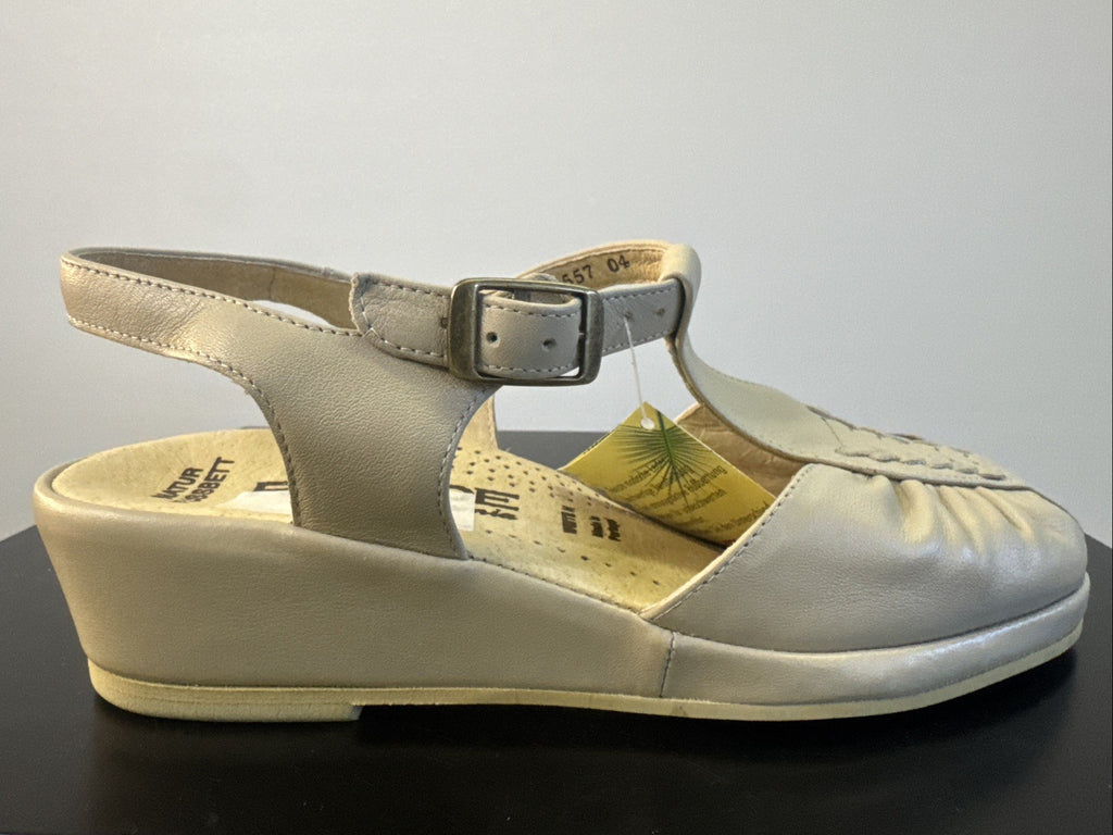 Rohde Sandalette Gr. 4 Damen Beige Leder