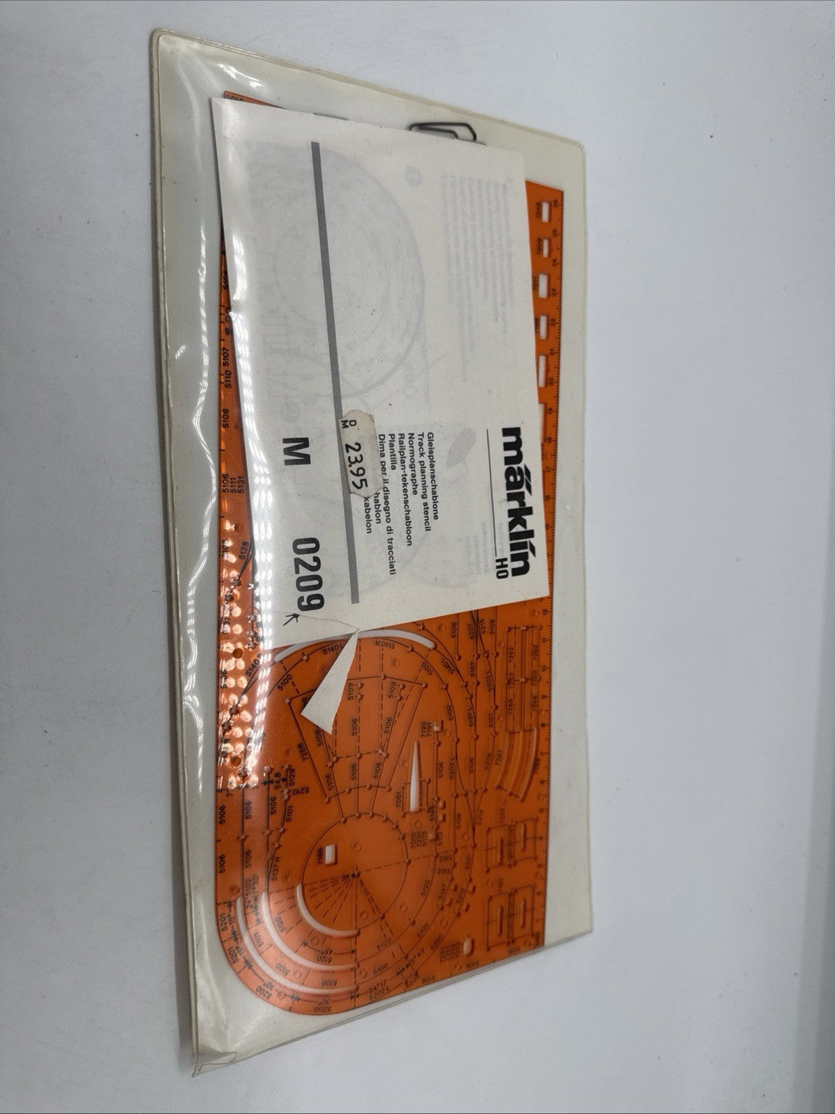 Märklin Gleisplan Schablone 0209 Anleitung 1:10 H0 M-Gleis
