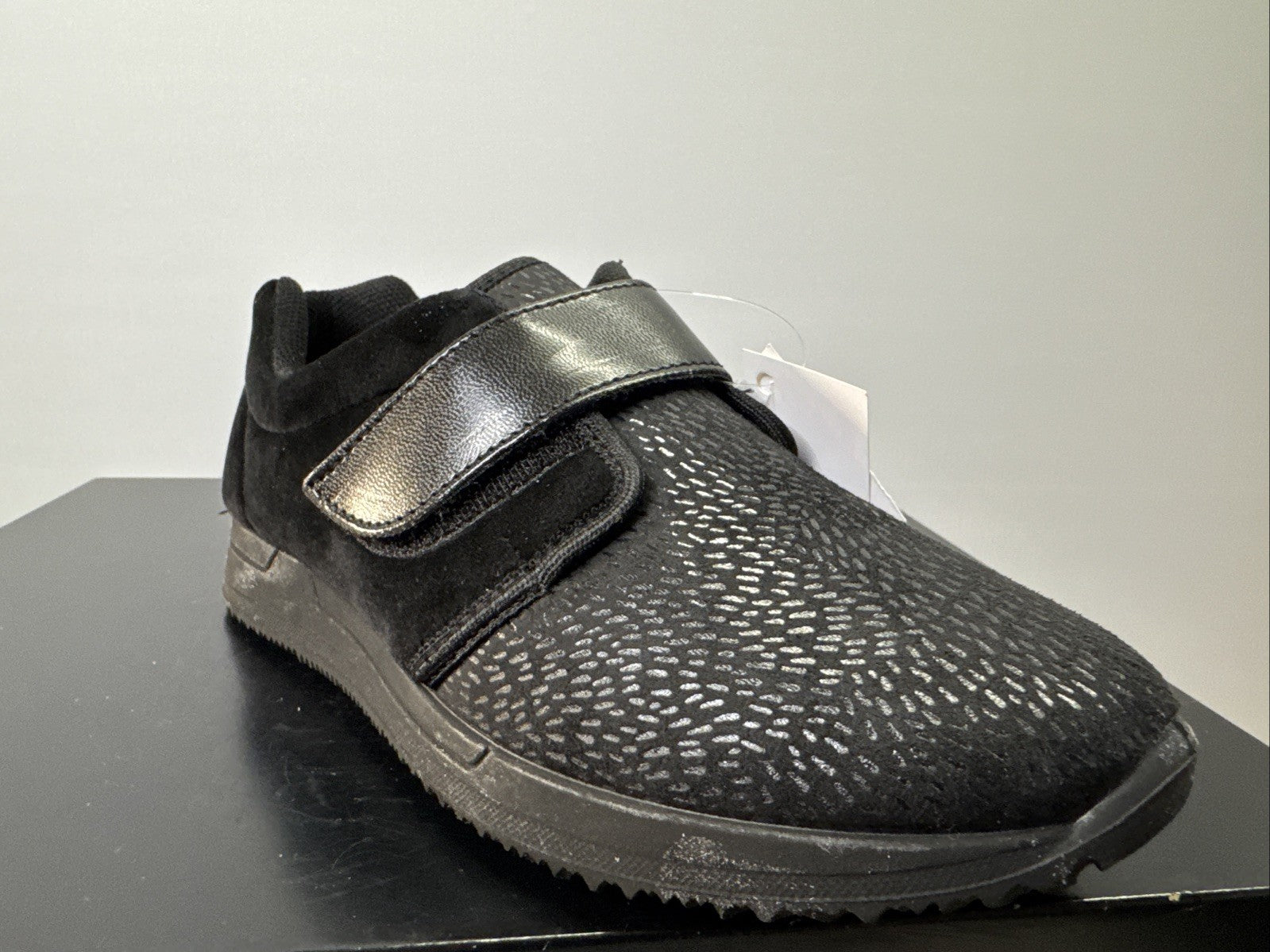 Fischer Markenschuh Gr. 37 Damen Halbschuh Schwarz Leder