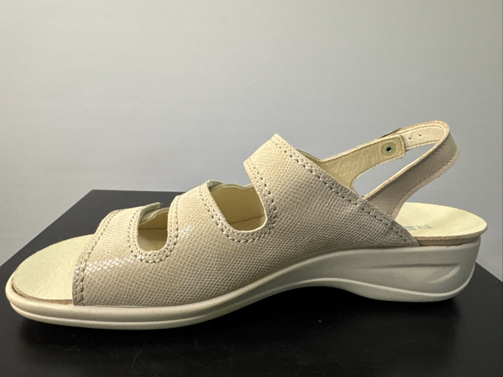 Rohde Sandalette Gr. 43 Damen Beige Leder